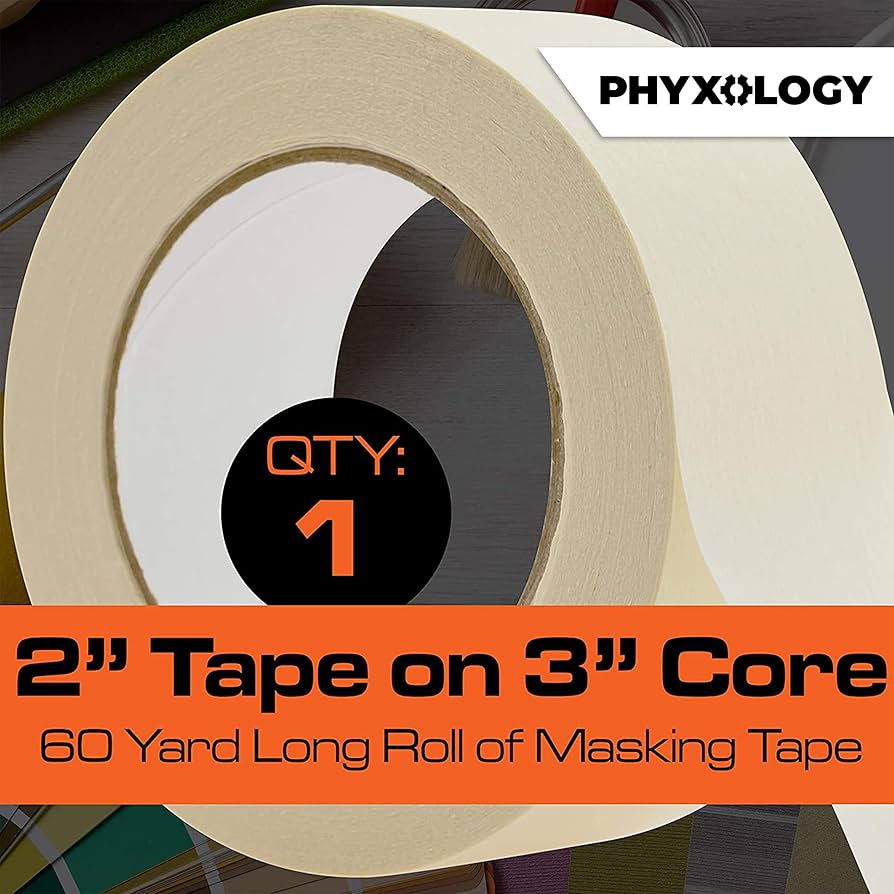 Amazon.co.jp: 跡が残らない2インチ 60ヤード マスキングテープ